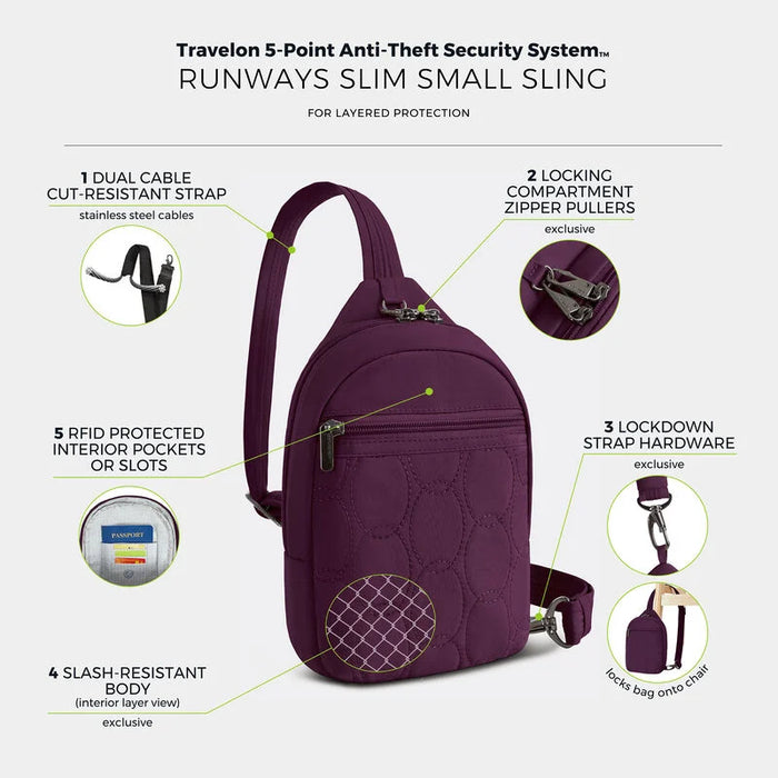 Travelon Runways A-T Small Sling
