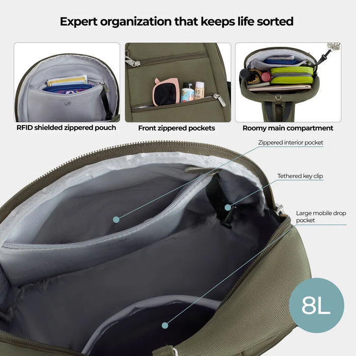 Travelon A-T Classic Convertible Sling Backpack