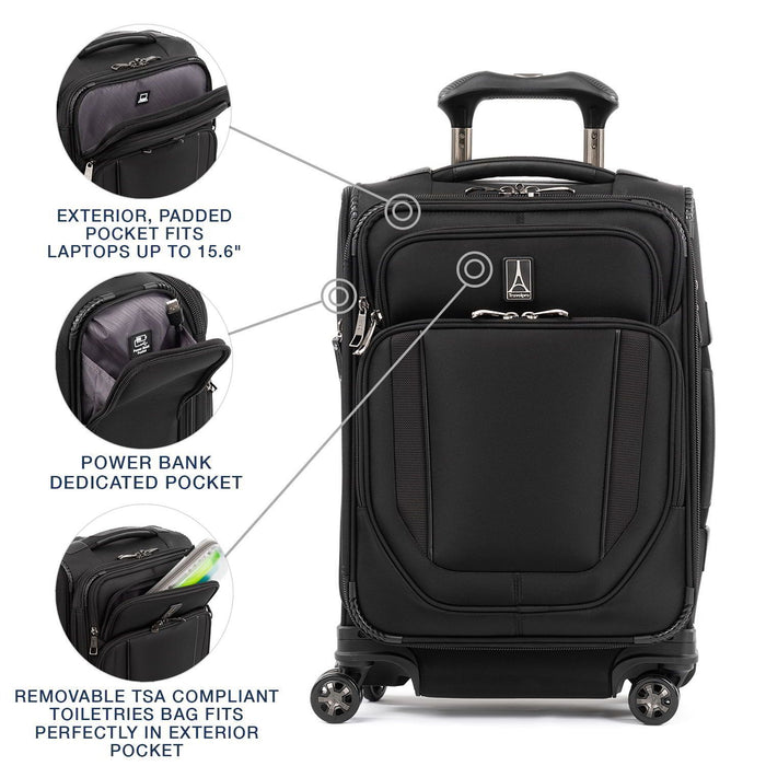 Travelpro Crew Versapack Carry-on Rolling Garment Bag (Jet Black)