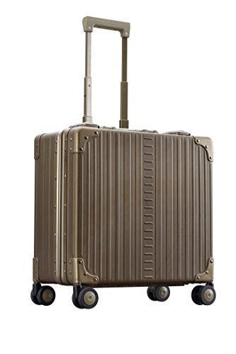 Aleon 17" Aluminum Hardside Deluxe Rolling Wheeled Business Briefcase (Champagne) Brown