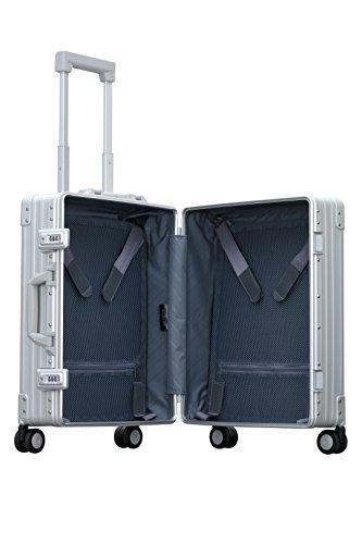 Aleon 21" Carry-On Aluminum Hardside Luggage (Platinum) Silver