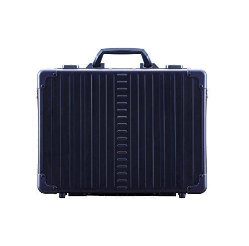 Aleon 17" Business Attache Aluminum Hardside Business Briefcase (Sapphire) Blue